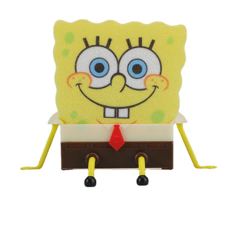Wall-Mounted SpongeBob Drain Rack: Cute Sponge Storage for Kitchen Sink