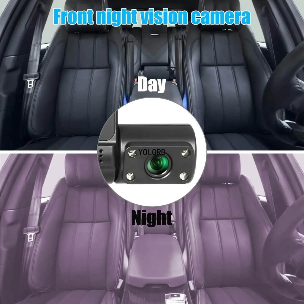 4Inch Car DVR Dash Cam for Cars 3 Lens Video Recorder  Dvr Mirror Black Box IPS 1080P HD Touch Screen car accessories