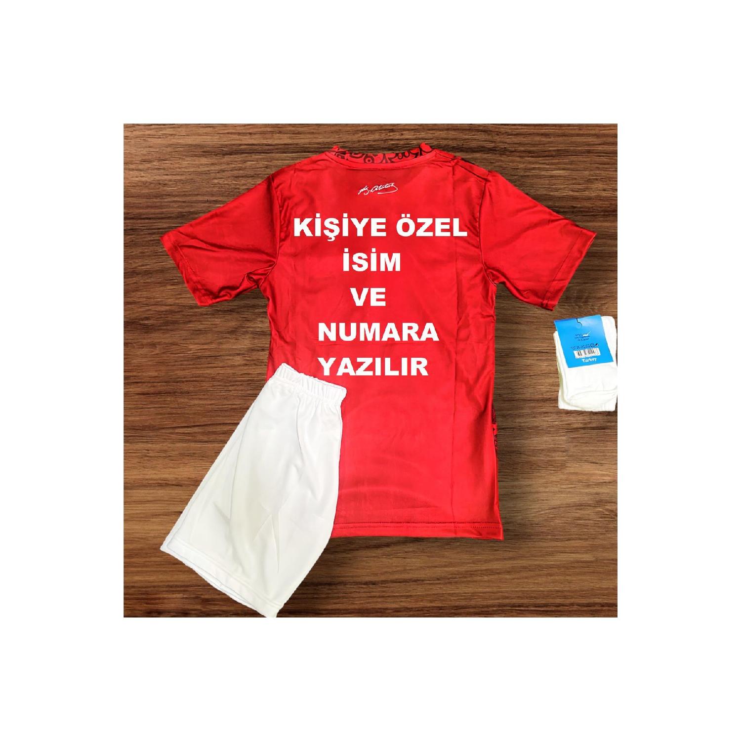 

Персонализированный детский комплект из 3 предметов с именем «Тркие Бозкурт», подарочный трикотаж 35789 5-6 Yaş чистый