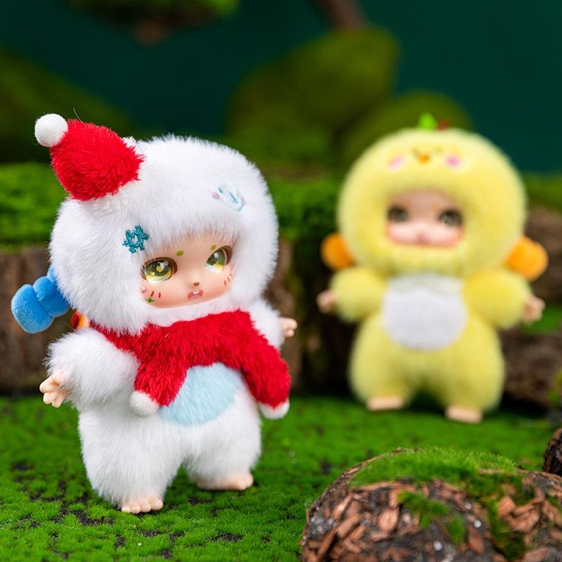 New Rubber-encapsulated Face Plush Doll Doll Creative Trendy Toy Plush Pendant Toys Children's Birthday Gift