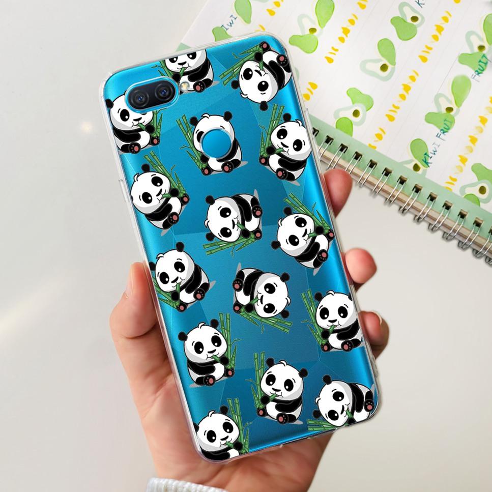 Case For Oppo A12 6.22" Cute Cartoon Dinosaur TPU Soft Silicone Clear Cover For Oppo A12 A 12 CPH2083 Phone Case Funda Bumper