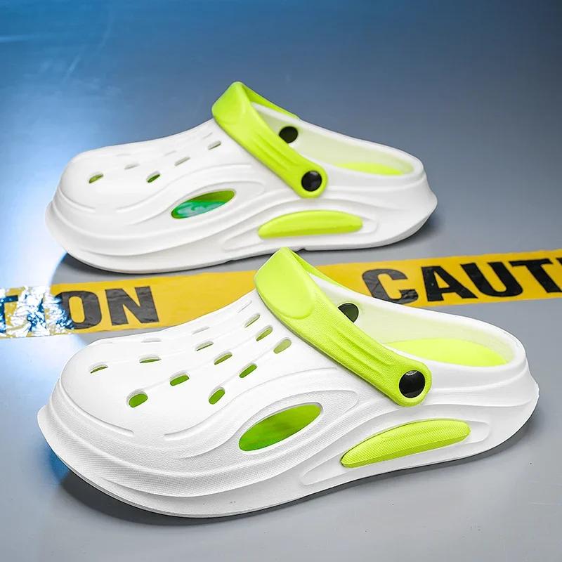 Unisex Strandsandalen EVA Herren Hohle Gartenschuhe Batik Designer Loch Hausschuhe Sneakers Wasserschuhe Slipper Schaumstoff-Runner