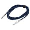 Uxcell Guitar Instrument Cable, 10ft 14" To 14" Straight Angle Electric Guitar Jack Cable Wire for Guitar and Bass, Black and Blue