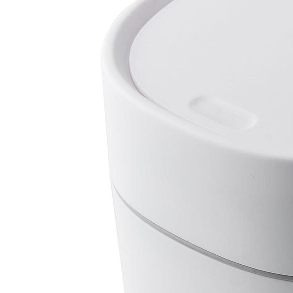 Desktop Trash Can Plastic with Lid Mini Small for Dining Table Desk Home Office for Clutter Storage