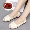 2025 Summer New Sandals Women's  Work Soft-soled Shoes  Non-slip Hollow Fish Mouth Mother Sandals