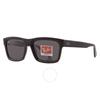 Ray Ban Warren Bio Based Dark Grey Rectangular Unisex Sunglasses Rb4396 667787 57