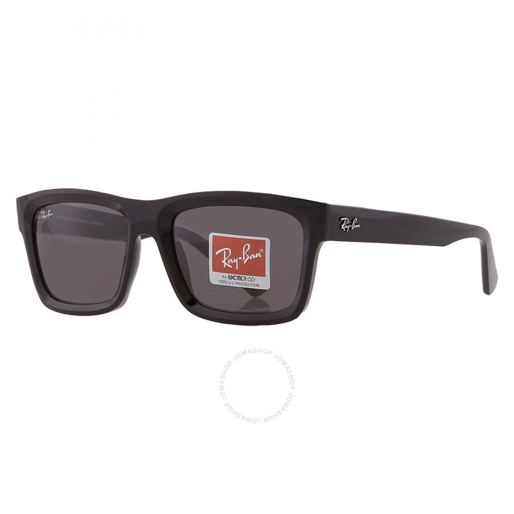 Ray Ban Warren Bio Based Dark Grey Rectangular Unisex Sunglasses Rb4396 667787 57