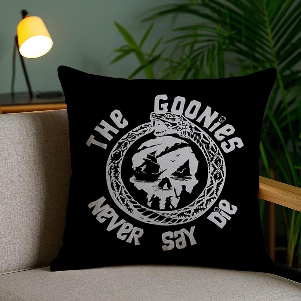 Movie G-Goonies Cushion Cover Soft Short Plush Double-Sided Printing Home Decor Machine Washable Pillow Case Gift