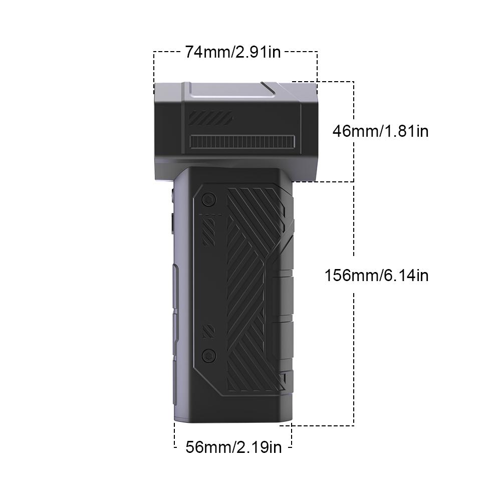 G3 Turbo Jet Fan 40mm Brushless Motor Turbo Jet Blower Powerful Air Blower Wind Speed 52m/s 7500mAh Violent Fan With 4 Nozzles