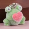 1 Stück Flauschiger Niedlicher Liebe Frosch DIY Handykette Taschenanhänger Ohrringe Autoanhänger