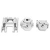 Gearbox Housing and Base Set Aluminum Alloy Low Noise RC Gearbox Case for Traxxas TRX4M 1 18 Silver