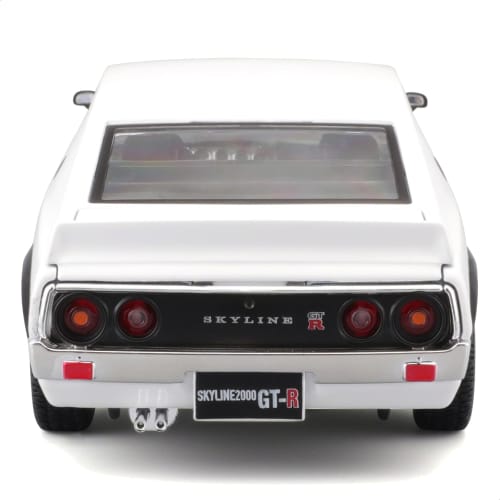Maisto 1973 Nissan Skyline 2000GT-R #KPGC110 #Ken and Mary #Ken and Mary #1/24 scale diecast model car in white