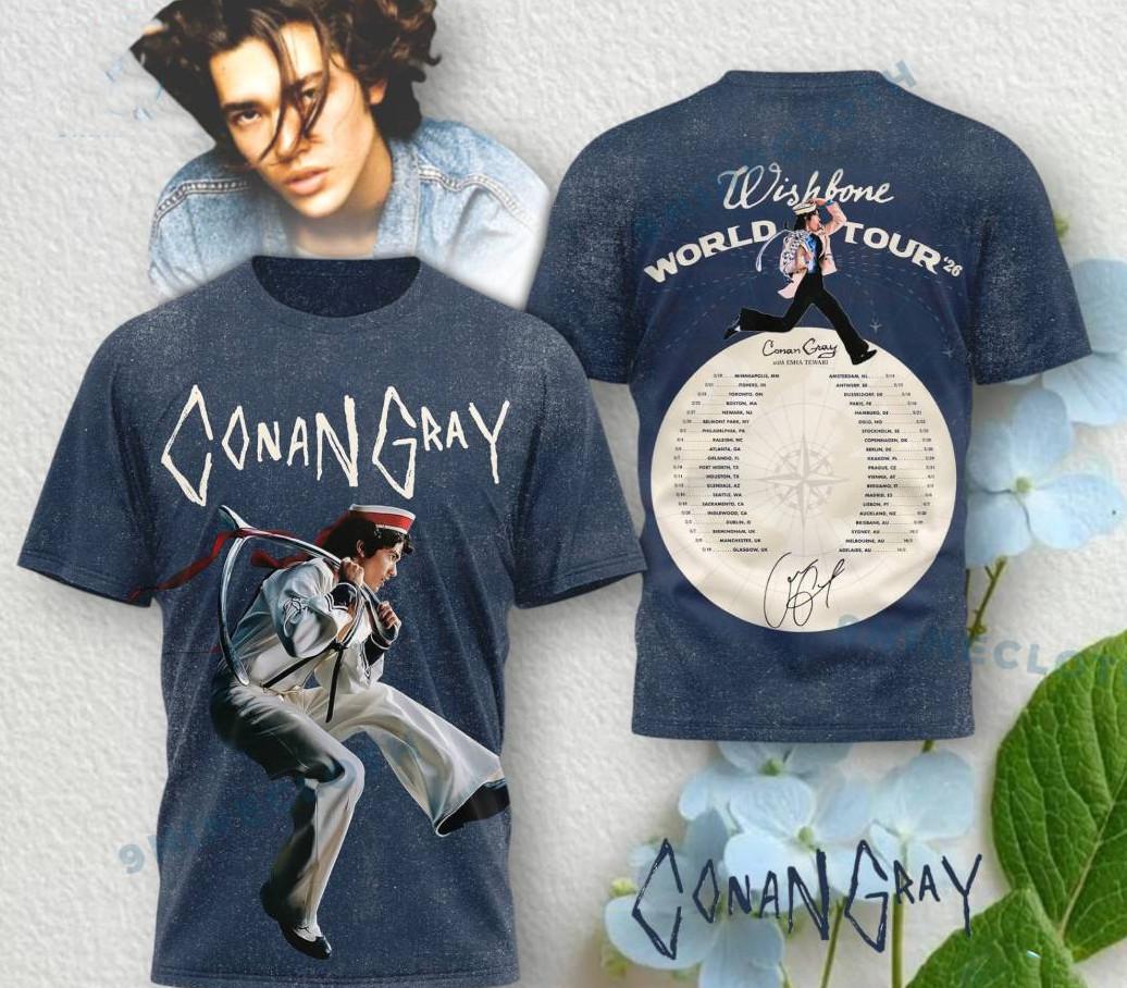 Conan Gray Wishbone World Tour 26 3D All Over Print T-Shirt BT1021 L