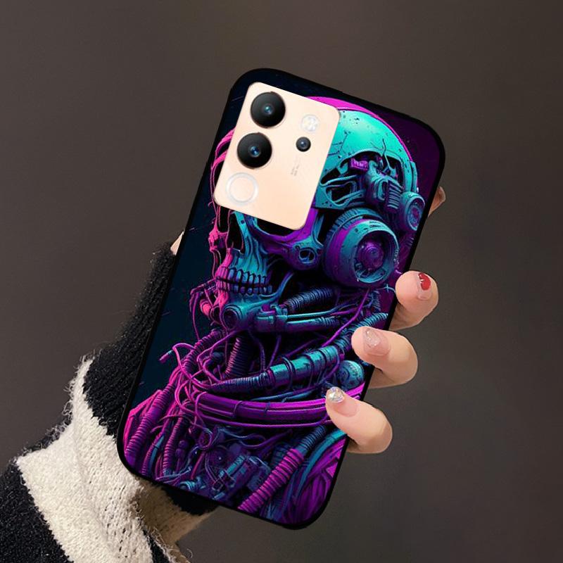 For Vivo V30 Lite 5G Case Fashion Cat Astronaut Flower Phone Bag For Vivo V30Lite 5G Luxury Protector Fundas Black Coque