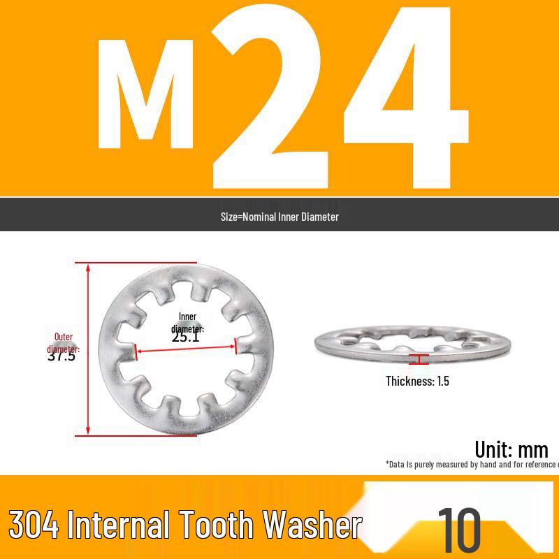 Iron Serrated Locking Washer Set with Anti-Loosening Shims
