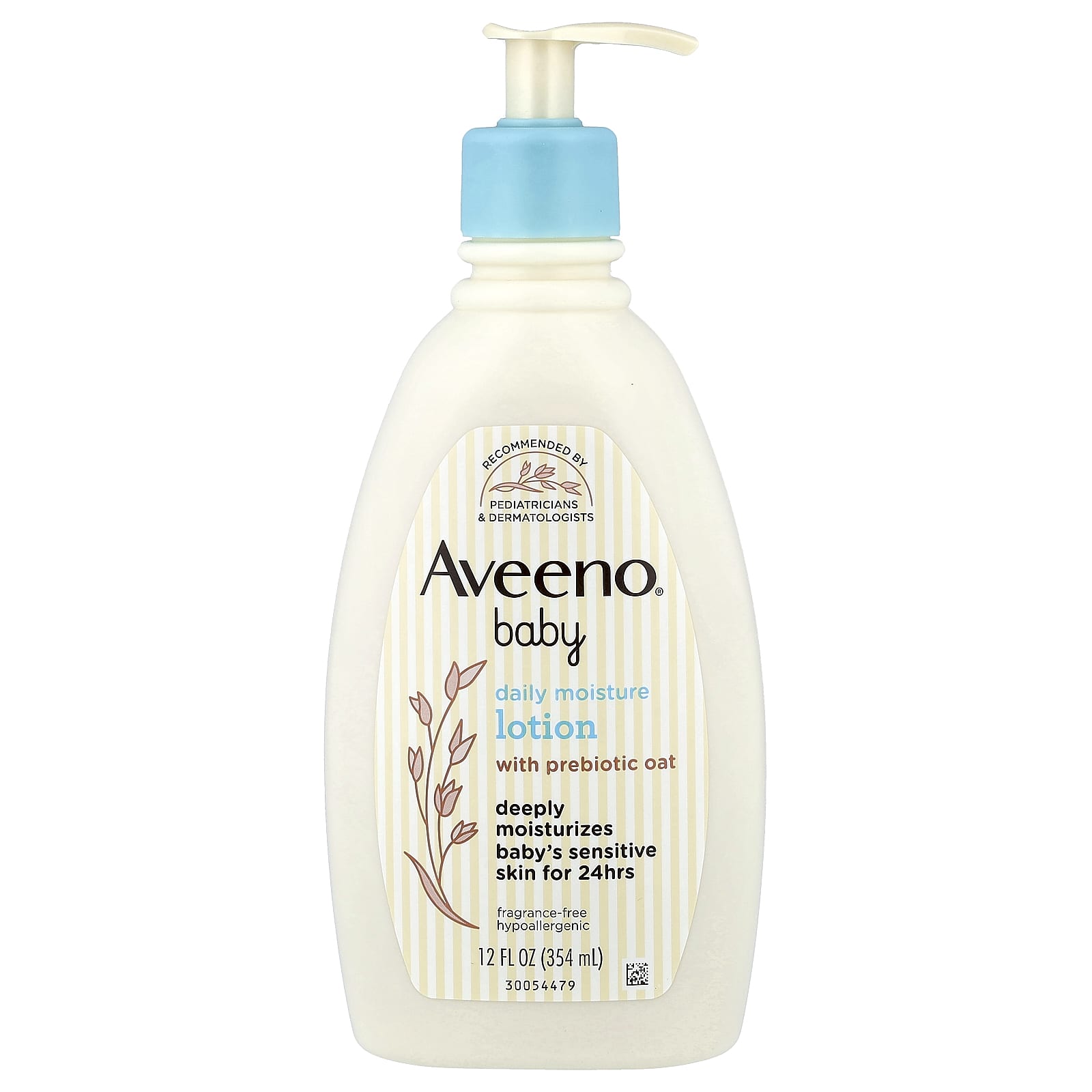 Aveeno, Baby, Daily Moisture Lotion, with Prebiotic Oats, Fragrance-Free, 354 ml (12 fl oz)