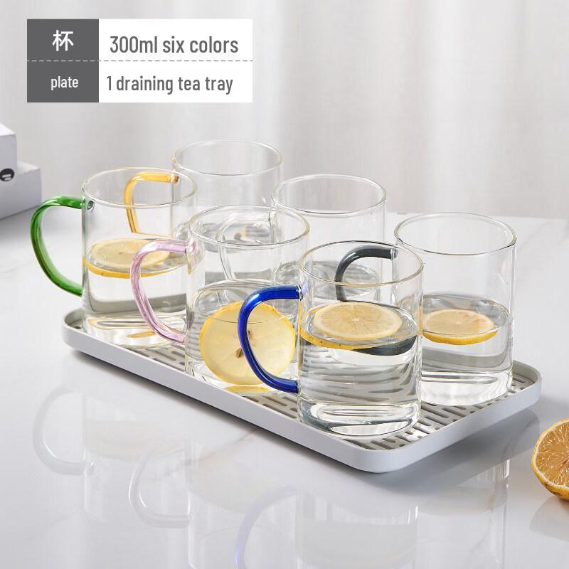 ZISIZ Minimalist Borosilicate Glass Mug with Handle