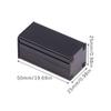 Black Aluminum Enclosure Case Diy Extruded Electronic Project Box 50X25X25Mm