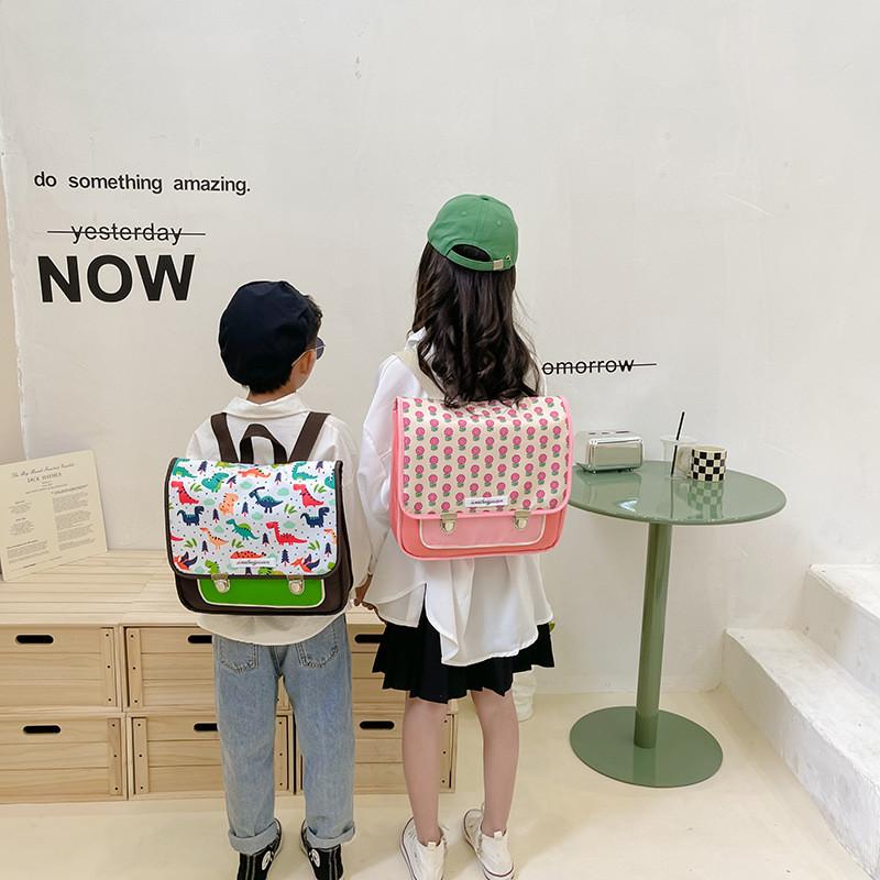 Trendy Gender-neutral Kids Backpack Durable Nylon Material With Soft Handles For School And Travel