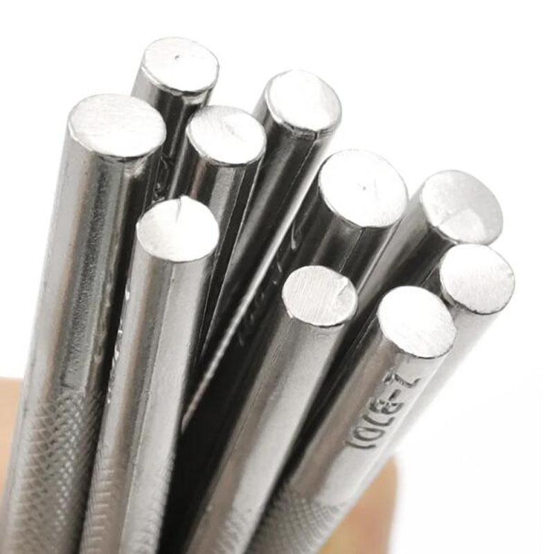 Lederstempel Druckwerkzeugsatz Legierungsstempel Schlagstempelset Schnitzen Sattelherstellungswerkzeuge für Lederhandwerk DIY Kunstwerk