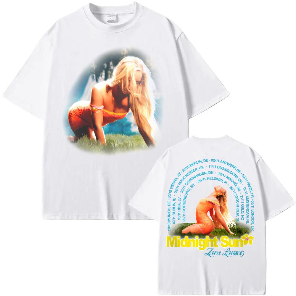 Funny Zara Larsson New Style Arch Photo Tour Tees 100% Cotton Tee-shirt Summer Fashion Comfortable Tees graphic t shirts