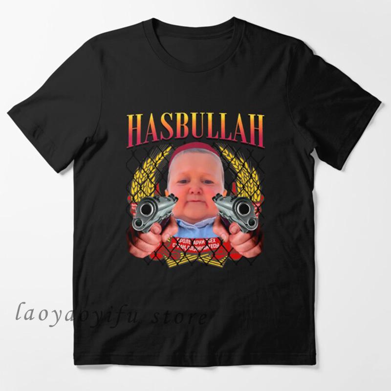Classic Hasbulla Fighting Meme TShirt Mini Khabib Blogger Top Funny Graphic T Shirts Unisex Polyester Tee Kawaii Clothing Custom