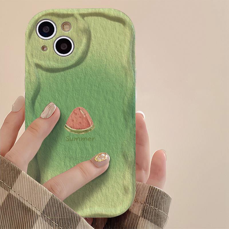 Green Sweet Watermelon for Apple 16 Phone Case for IPhone 16 New Pro Cute 14 Cartoon Max Female 13 Card