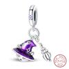 Purple Series Charms Beads 925 Silver Butterfly Firefly Spirit Snake Charm Fit Bracelet Woman DIY Jewelry