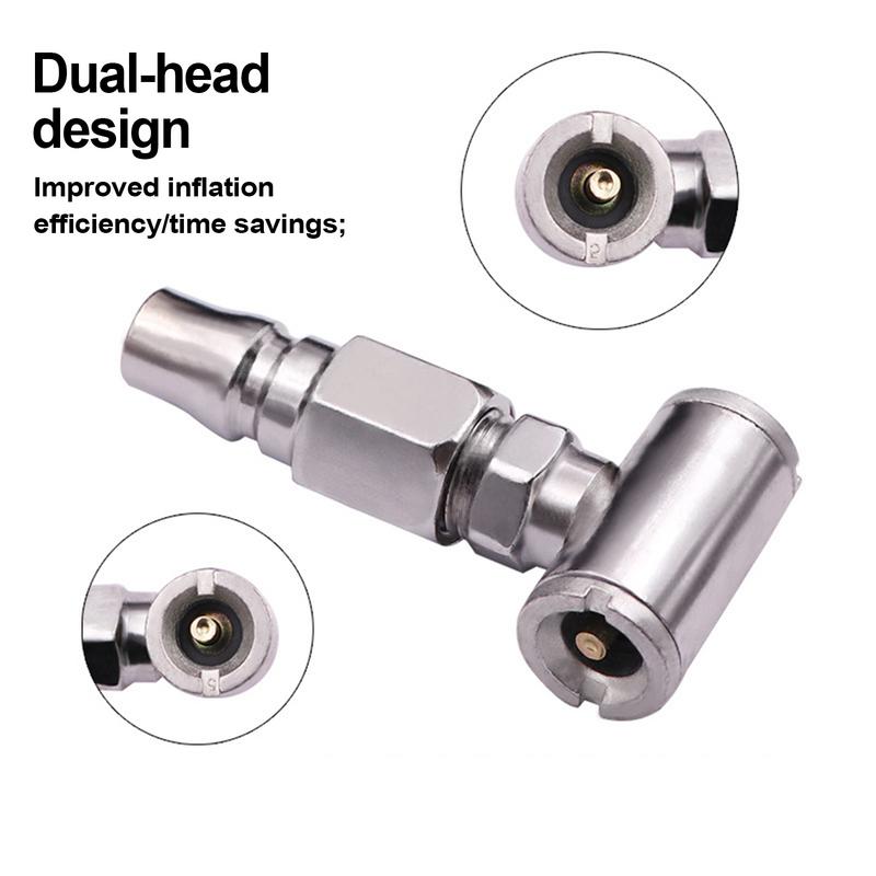 Duză de umflare a anvelopelor, duză de aer portabilă pentru pompă de anvelope, duză de aer pentru umflare a anvelopelor, duză cu filet de conectare rapidă pentru pompe de anvelope