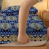 1 Bohemian Patterned Frosted Bedsheet, Bedroom Printed Bedspread, Bedding (Excluding Pillowcases)