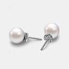 2-8Pair Minimal Simple Elegant Imitation Pearl Stainless Steel Woman Hoop Earring Set Ear Piercing Versatile Jewelry Accessories