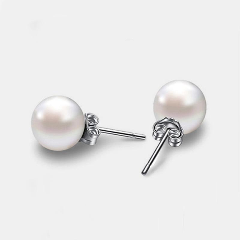 2-8Pair Minimal Simple Elegant Imitation Pearl Stainless Steel Woman Hoop Earring Set Ear Piercing Versatile Jewelry Accessories