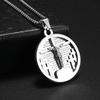 Saint St. Benedict Jesus Cross Pendant Necklace Men and Women Religious Christian Catholic Amulet Stainless Steel Jewelry