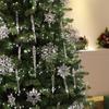 24pcs Clear Christmas Tree Hanging Ornament Acrylic Christmas Tree Decoration  Navidad