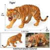 Oenux Original African Wild Animals Simulation Savage Bengal Tiger Siberian Tiger White Tiger Lion PVC Model Educational Toys