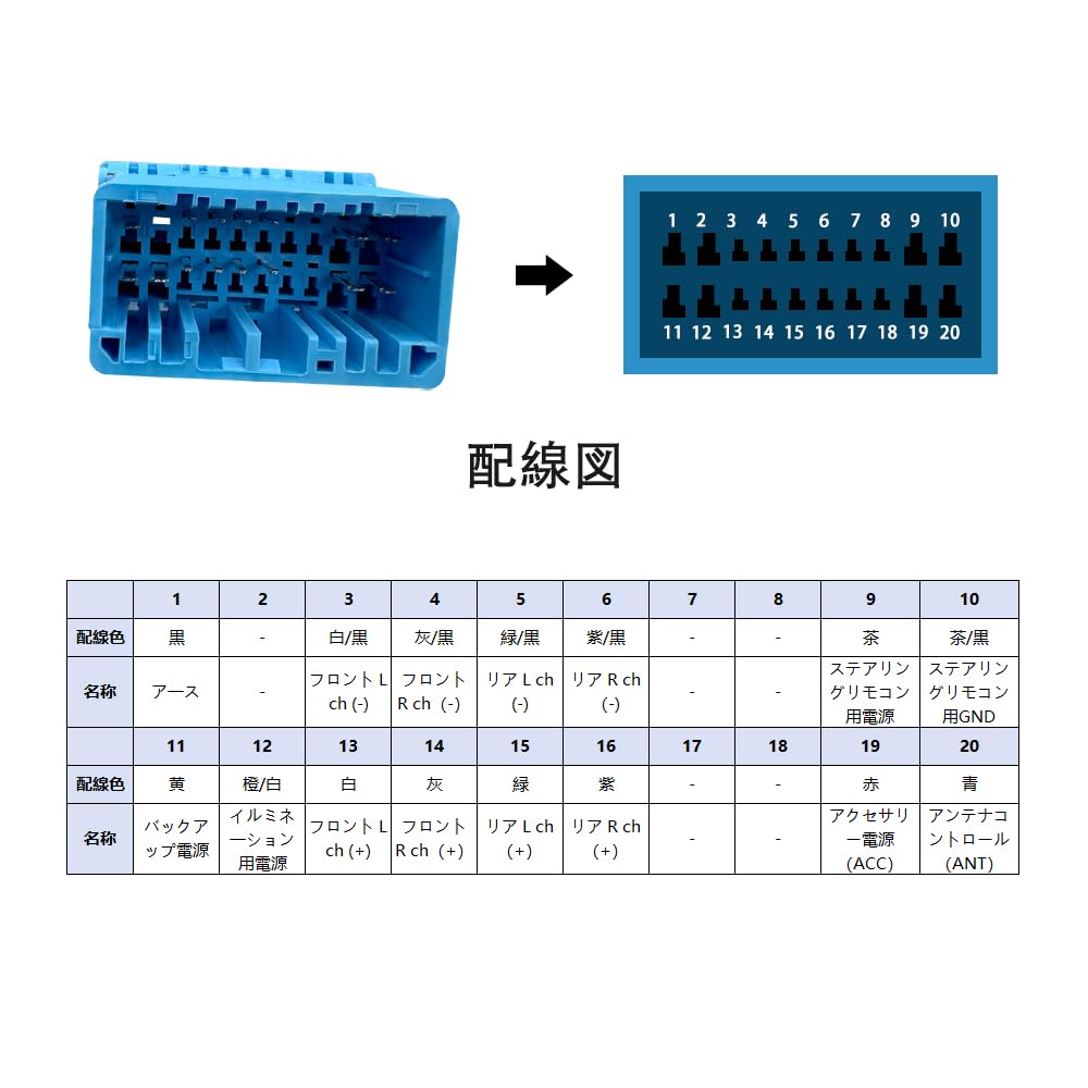 LONNIK Suzuki Car Audio Power Harness, Steering Remote Control, 20 P MR Wagon, SX4,