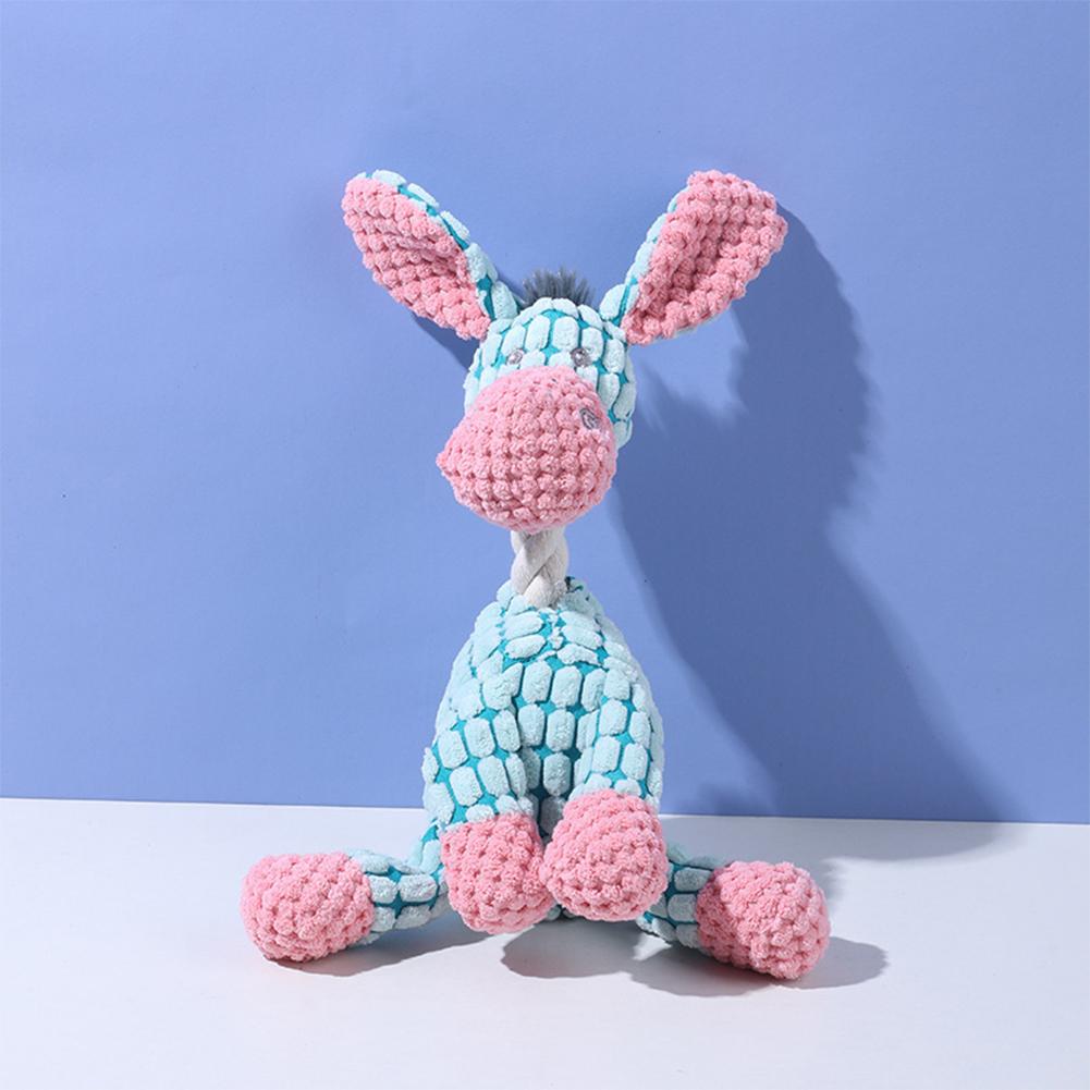 Pet Dog Toy Cute Plush Squeak Stuffed Toys Cartoon Puppy Dog Toy Puppy Teething Chewing Pet Dog Chew Squeak Toy Dog Accessories