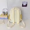 Schoolbag new high-value Mori ins fresh and sweet contrasting color splicing backpack junior high school students lightweight travel backpack