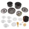 Camping Cookware Kit Portable Practical High Hardness Anti Scald Pot Kettle Set for Outdoor Picnic