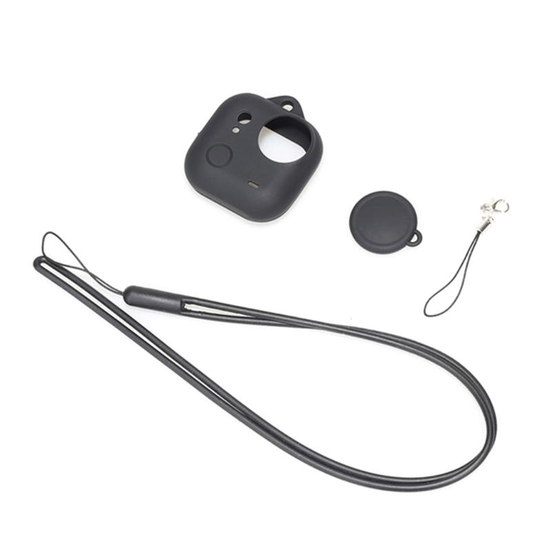 

Shockproof Silicone Cover With Lens Cap And Anti Loss Strap Suitable For Action Camera Full Body Protective Accessories 1