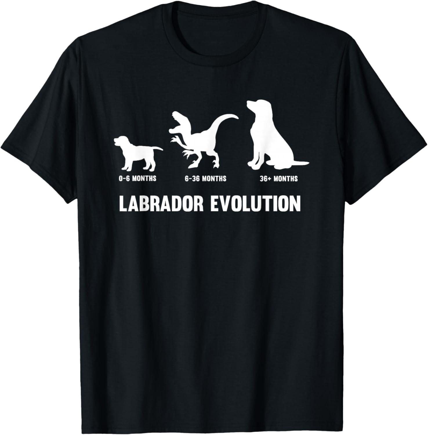 Evolution Design for a Labrador Unisex T-Shirt M