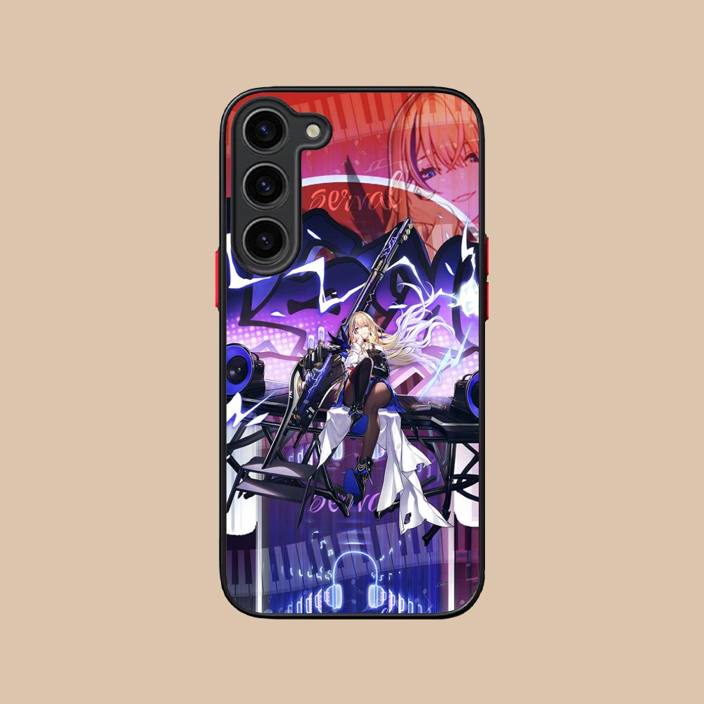 HSR Serval Silicone Mobile Phone Case for Samsung Galaxy S26 S25 S24 S23 S22 S21 Plus FE Ultra Colorful Cover