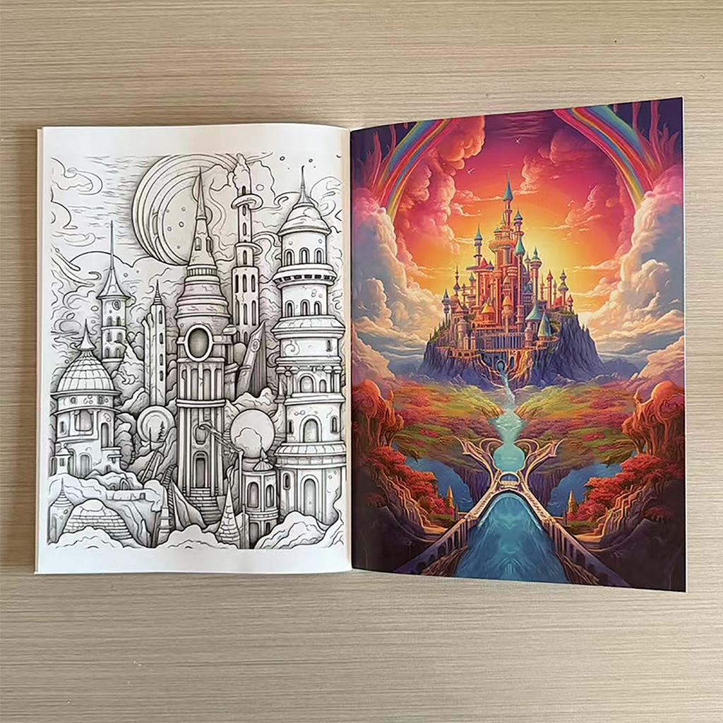 Spooky Cartoon Coloring Book For Teens, Fun And Relaxing Creative Activity Paperback