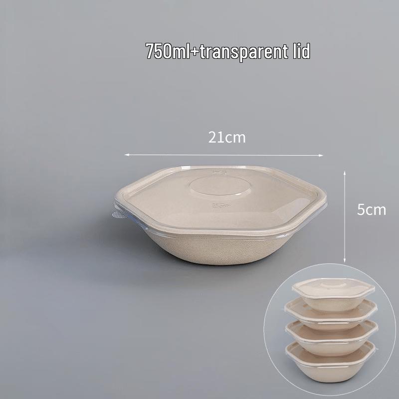 Hexagonal Disposable Salad Takeout Container