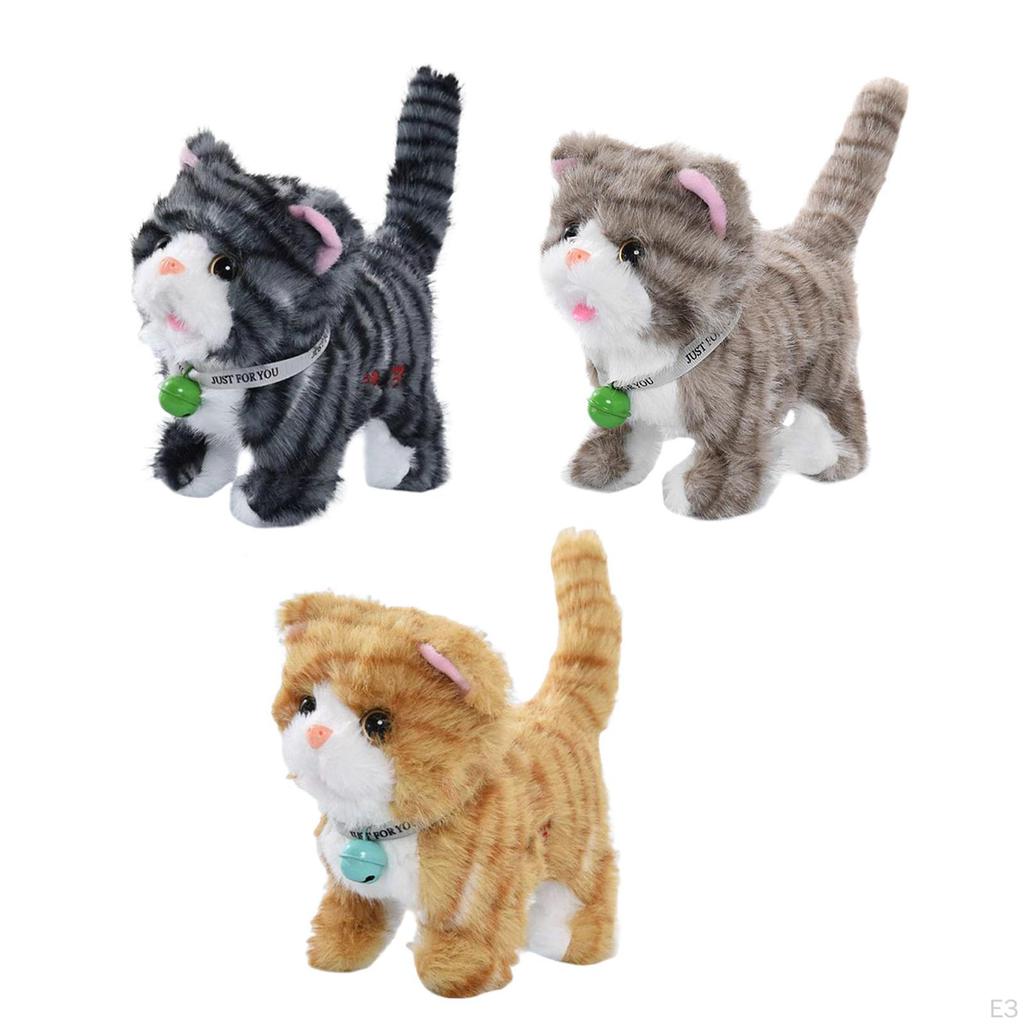 Meowing Kitten, Interactive Electronic Pet Toy, Versatile, Lightweight Birthday Gift with