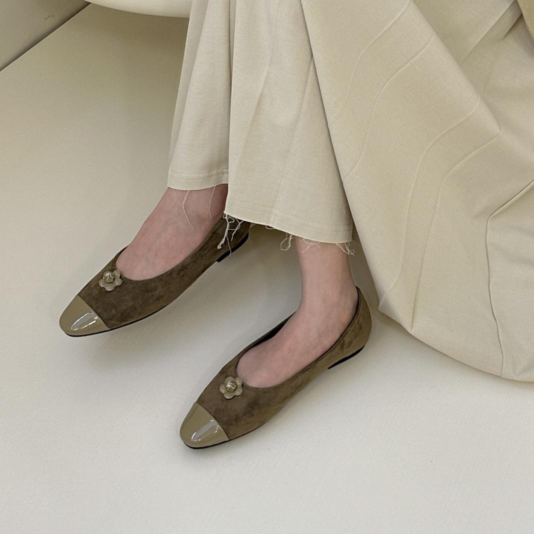 

Bailamos Retro Elegant Women Flat Shoes Pointed Toes Flat Bottoms Comfortable Ballet Shoes Sexy Shallow Mouth Shoes New Woman Fl 35