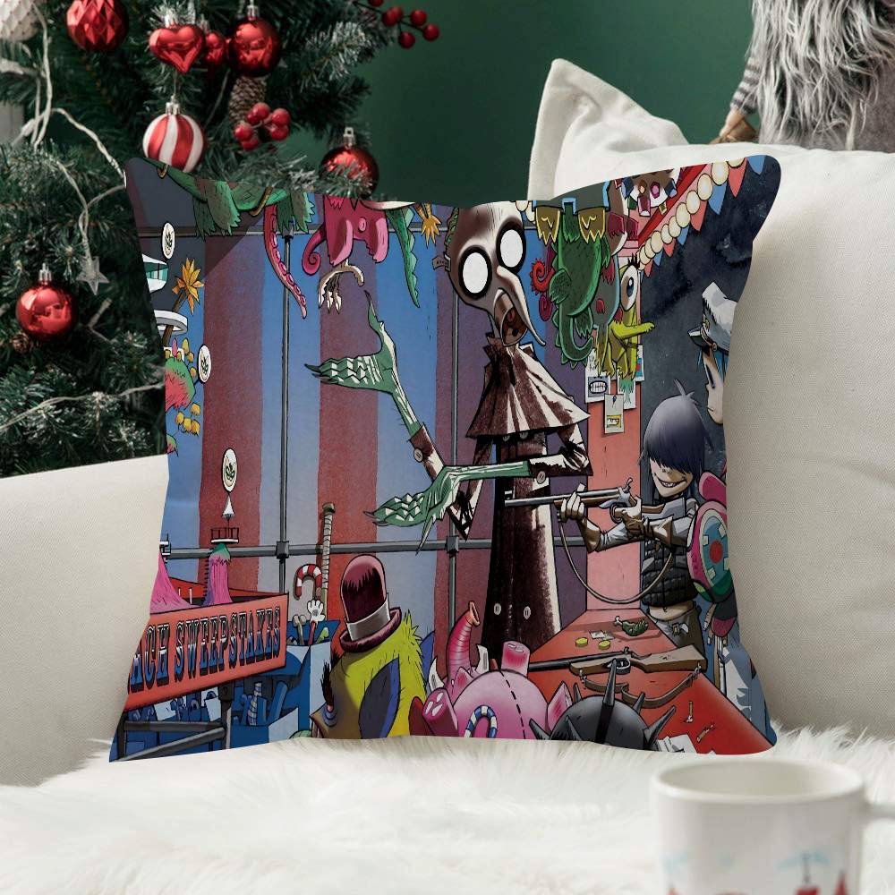 Virtual Rock Band Gorillaz Music cm Cushion Cover Pillow Cover Decor Pillowcase Home Pillowcase For Couch Pillow Fashion