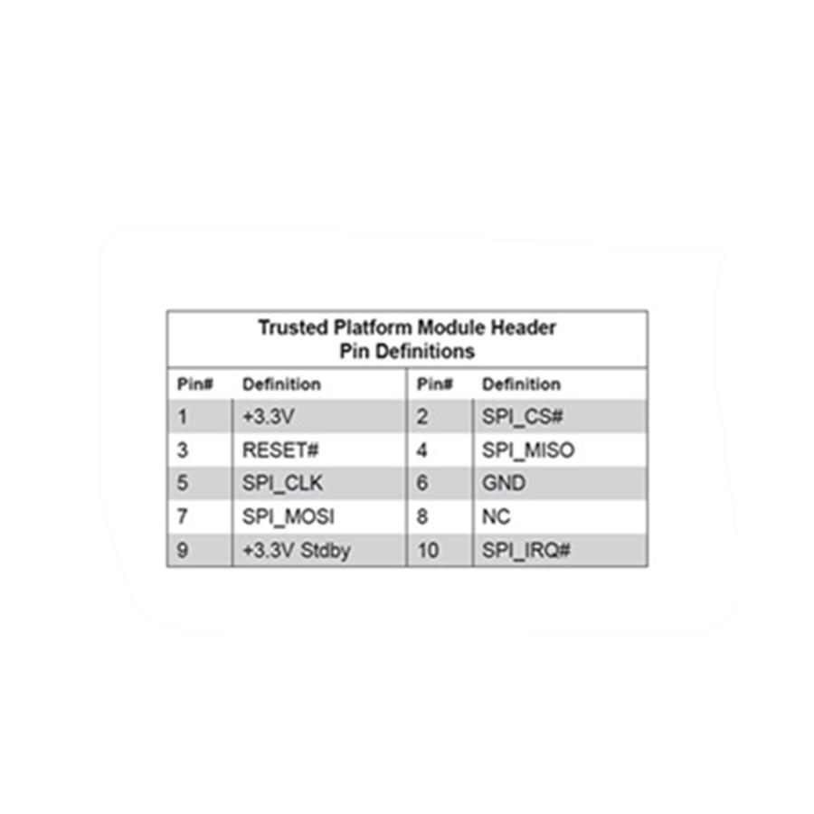 10Pin SPI TPM 2.0 Module  Trusted Platform For SuperMicro AOM-TPM-9670H