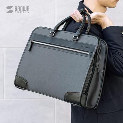 Sanwa Supply BAG-BZC3GY Sac à dos d'affaires 2-en-1 pour ordinateur portable 15,6 pouces