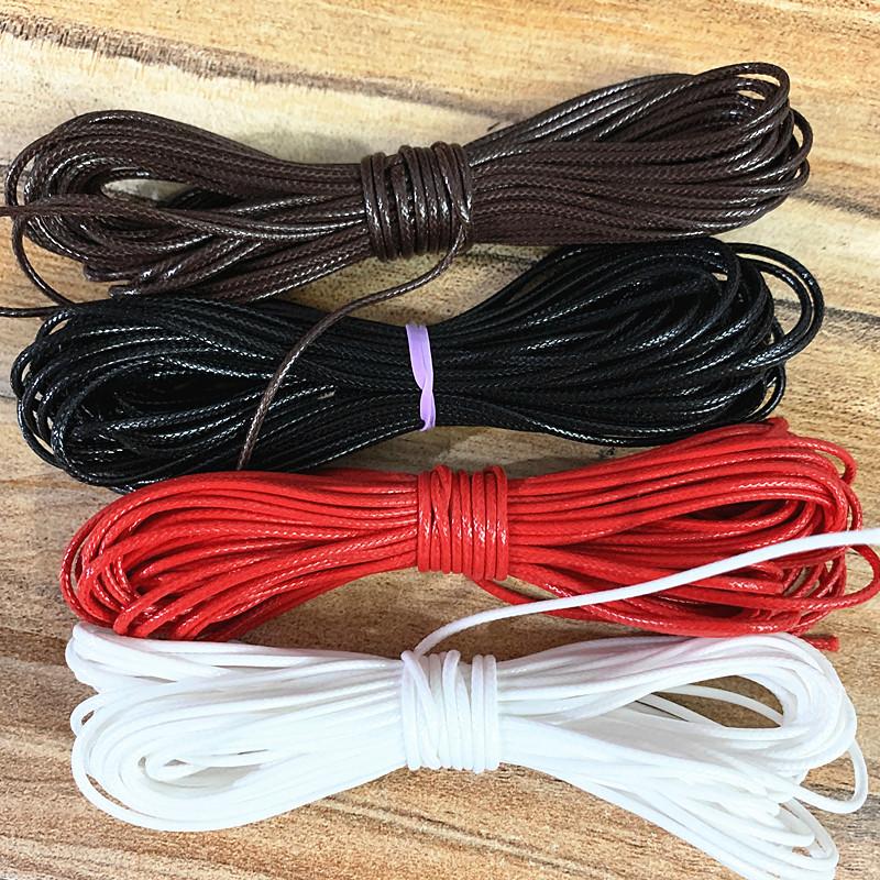 0.5 0.8 1.0 1.5 2.0mm Waxed  Cord Waxed Thread Cord String Strap Necklace Rope Bead DIY Jewelry Making for Bracelet